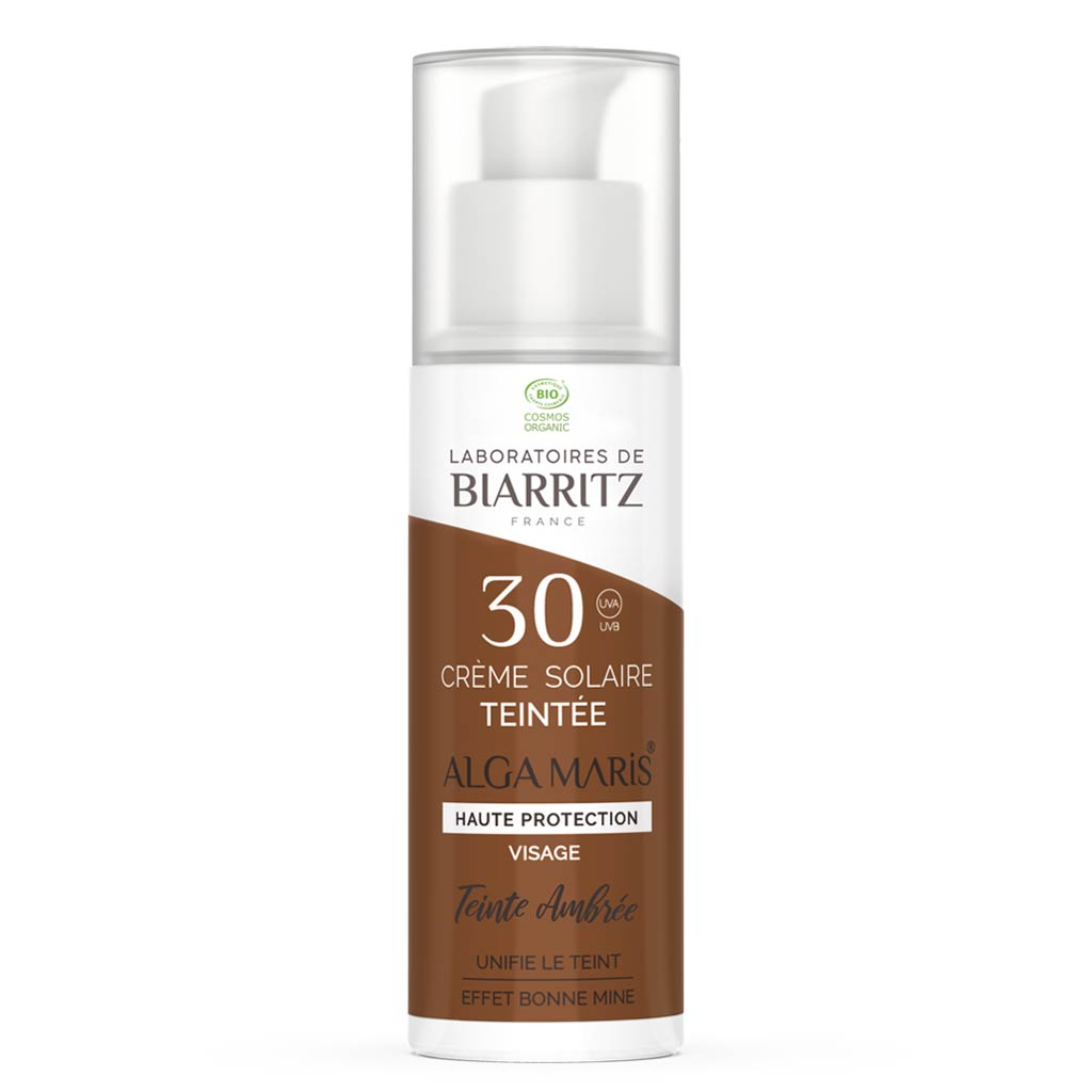 Alga Maris sävyttävä aurinkovoide kasvoille SPF30 50ml - Amber