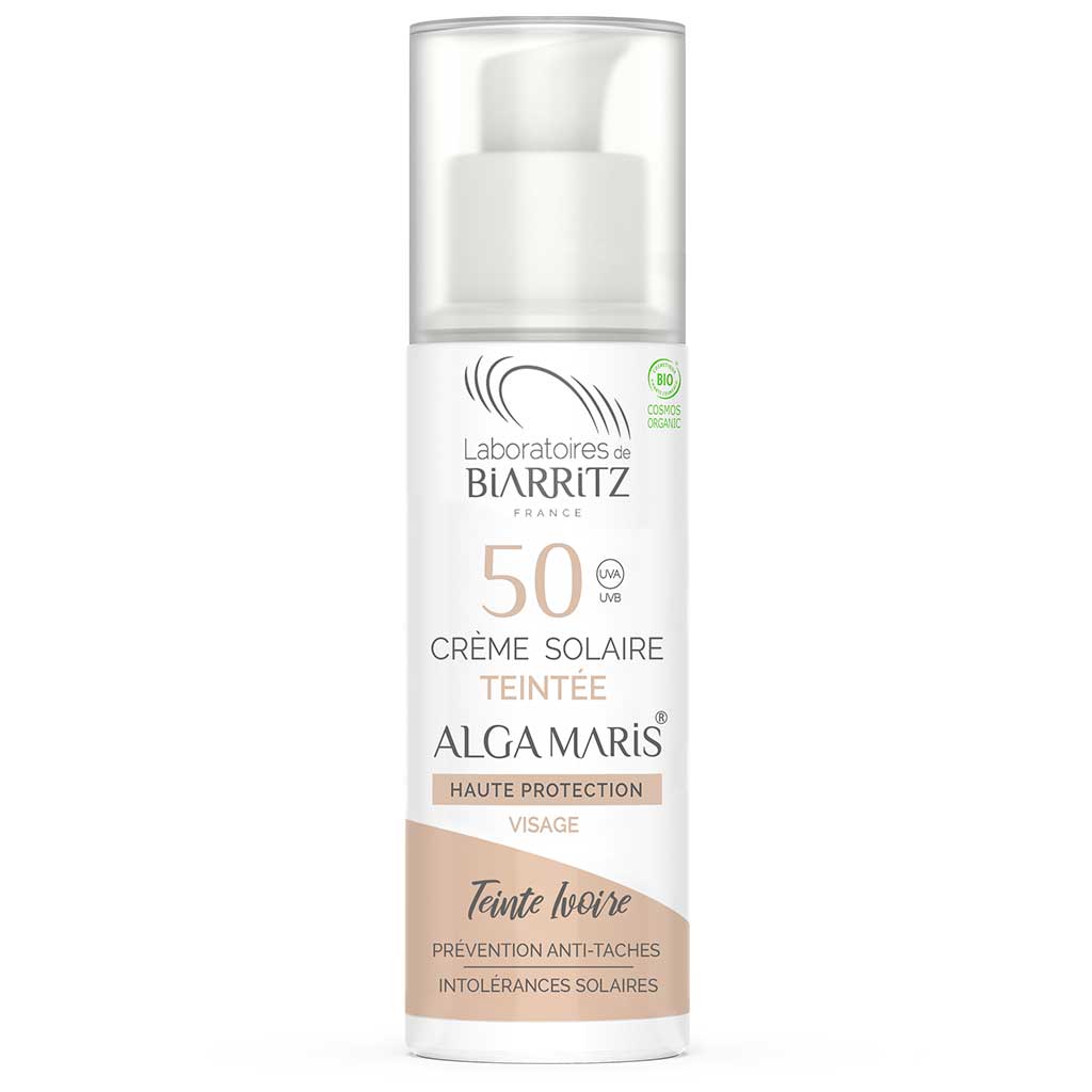 Alga Maris Sävyttävä aurinkovoide kasvoille SPF50 50ml - Ivory