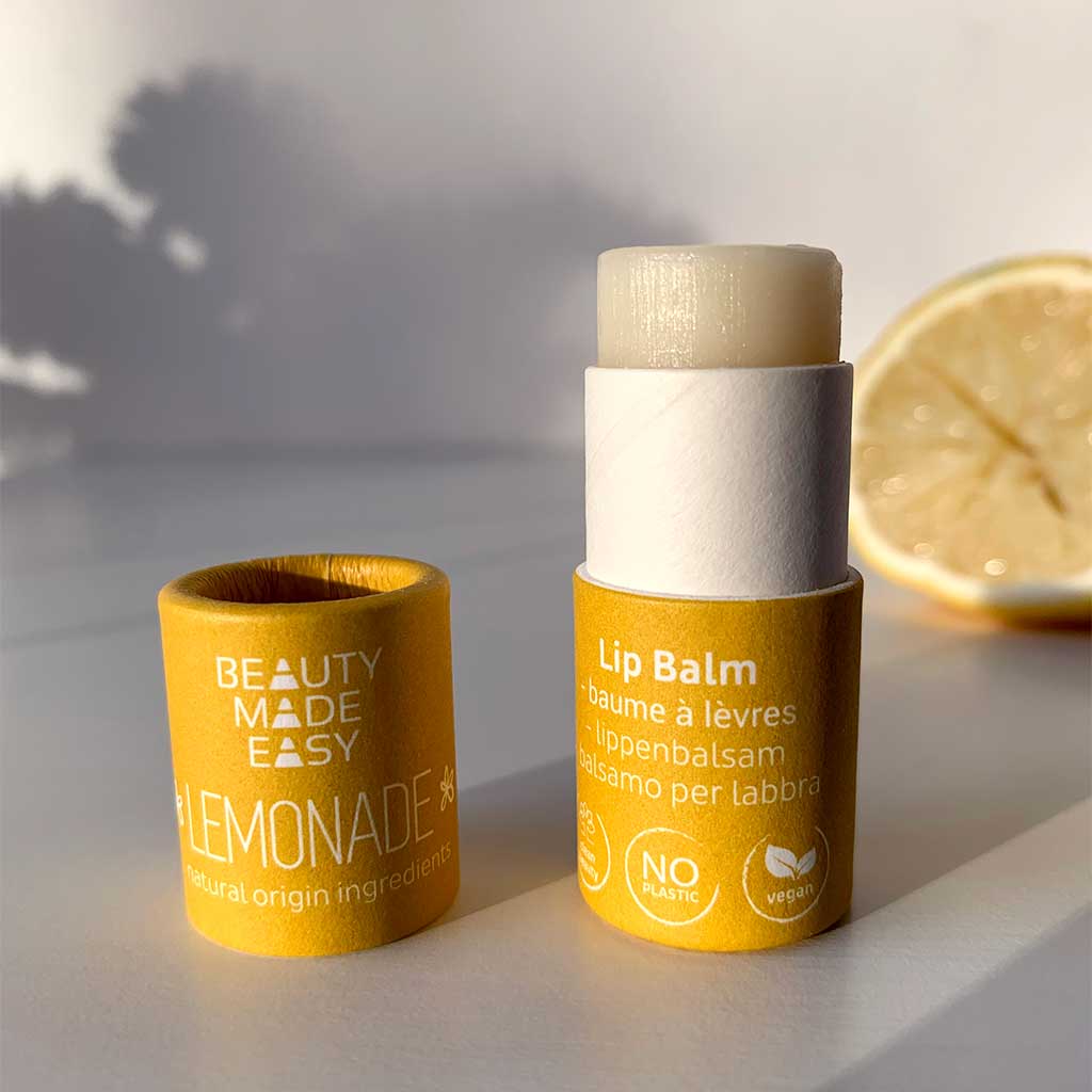 Beauty Made Easy Vegan Paper Tube Lip Balm Huulivoide Lemonade