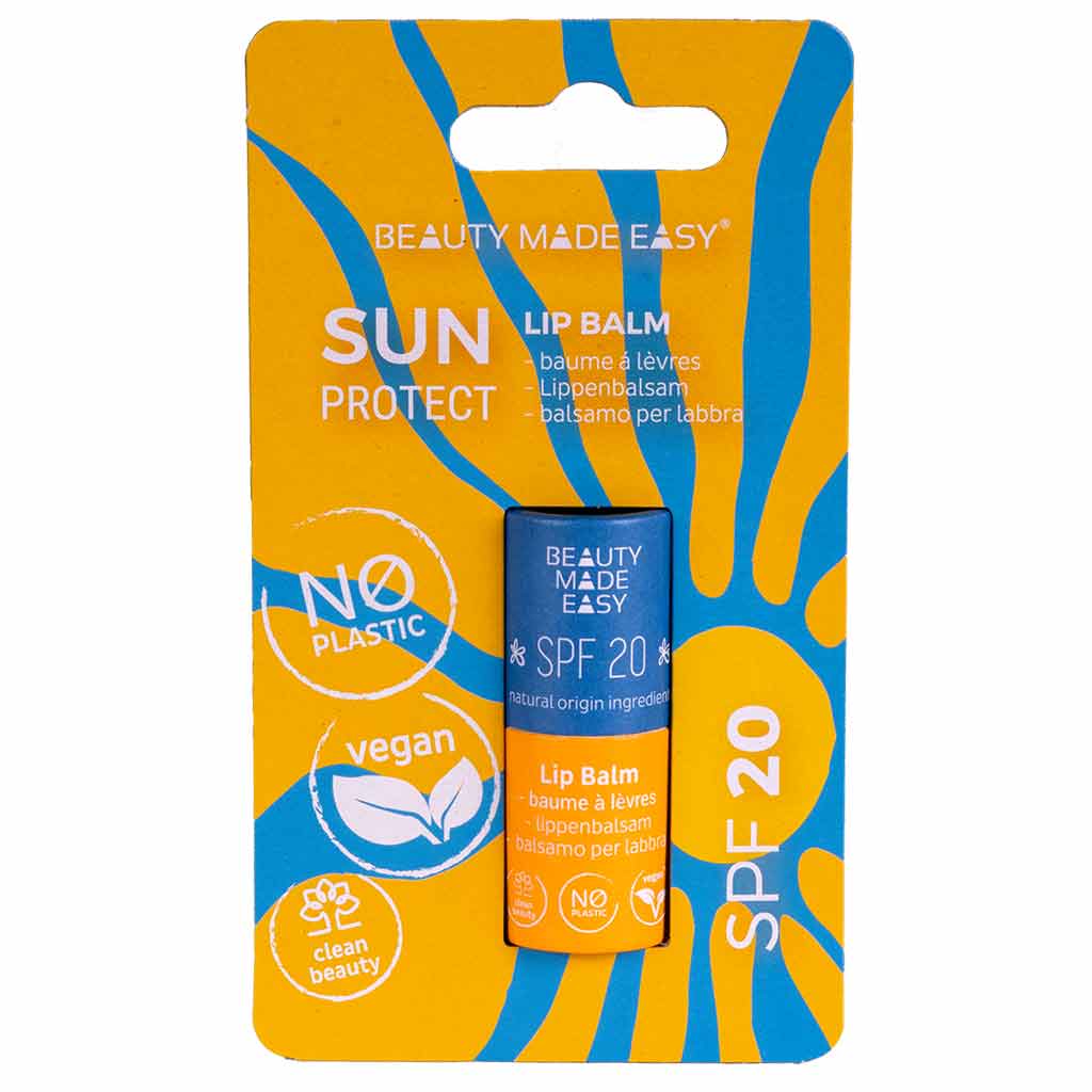 Beauty Made Easy Paper Tube SUN Lip Balm SPF20 Huulivoide 5,5g