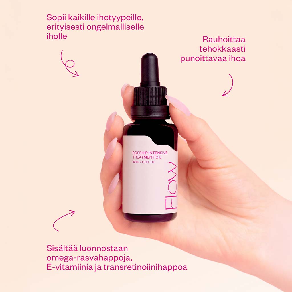 Flow Cosmetics Rosehip Intensive Treatment Oil Kasvoöljy 30ml