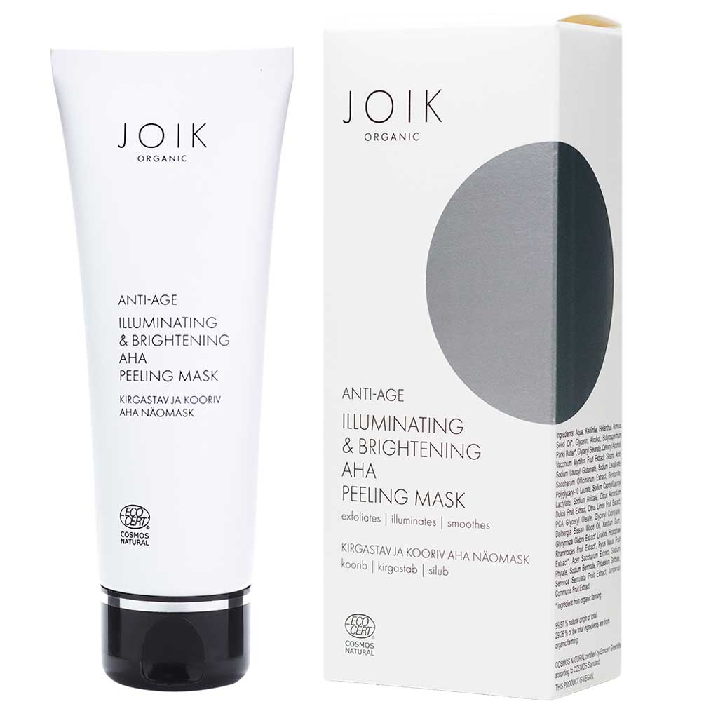 Outlet JOIK Organic Illuminating & Brightening AHA Peeling Mask Kasvonaamio 75ml