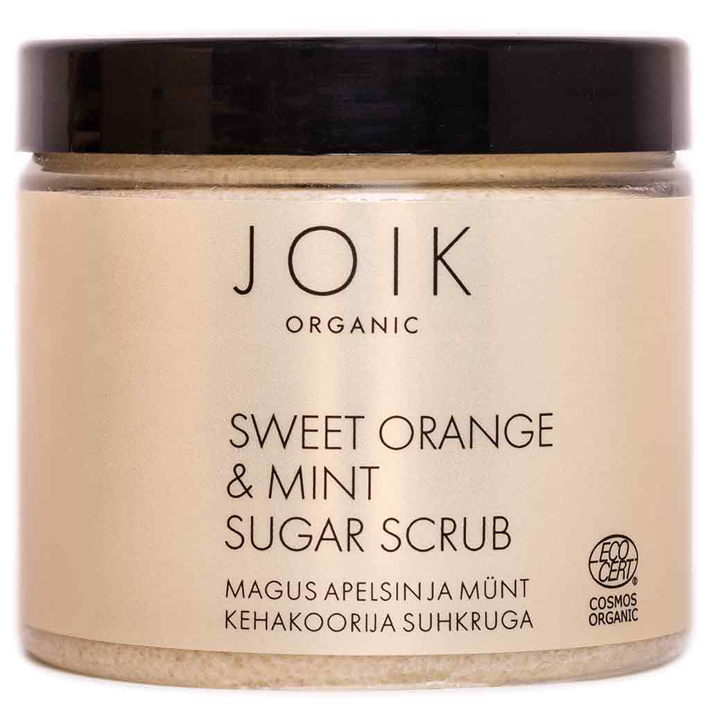 JOIK Organic Sweet Orange & Mint Sugar Scrub Vartalokuorinta 210g